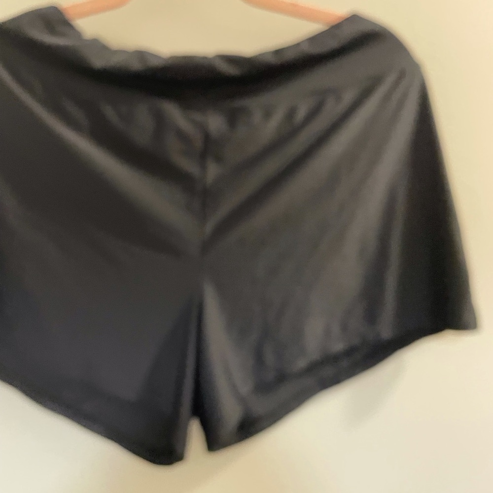 Catalina Black Satin Collection Shorts